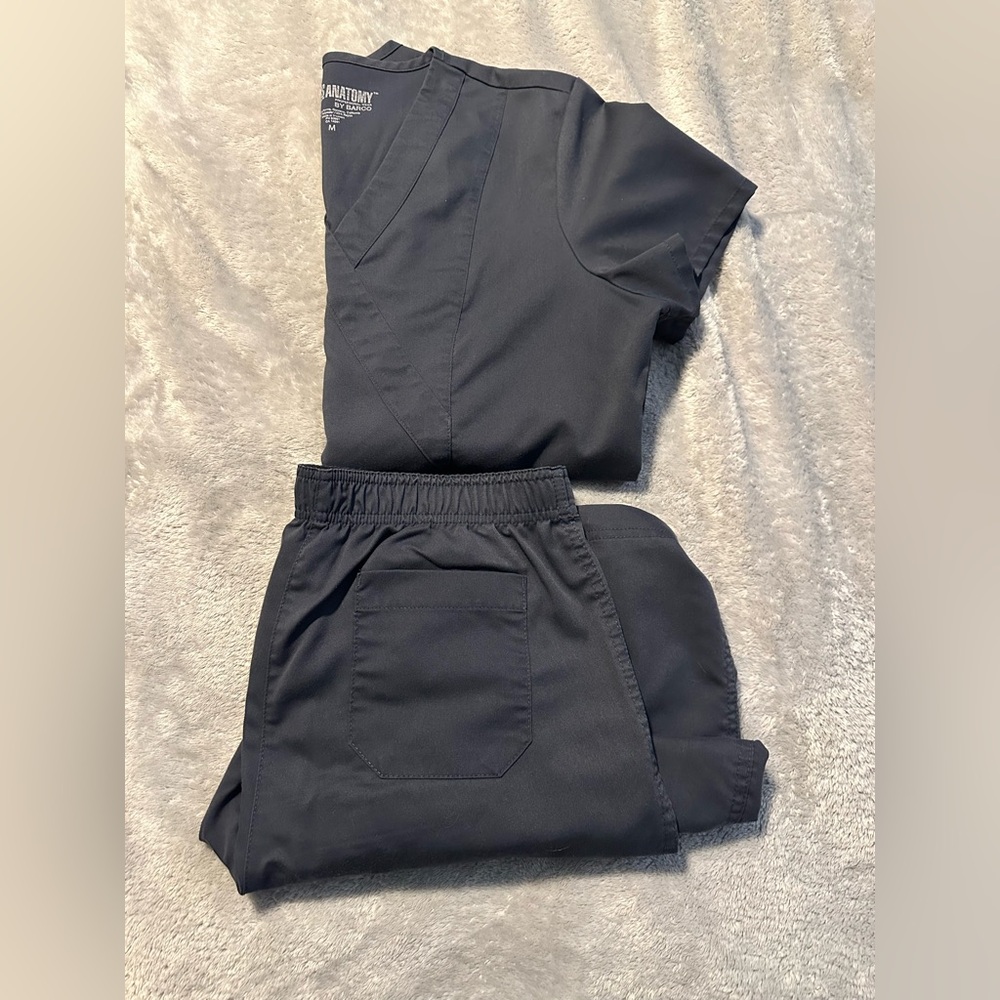 Women’s Grey’s Anatomy Charcoal Grey Scrubs Set (S/M)